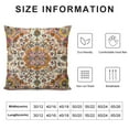 thumbnail image 5 of Chilfamy Boho Throw Pillow Cover Orange Carpet Pattern Antique Ethnic Decorative Pillow Cases Home Decor Square Pillowcase, 5 of 5