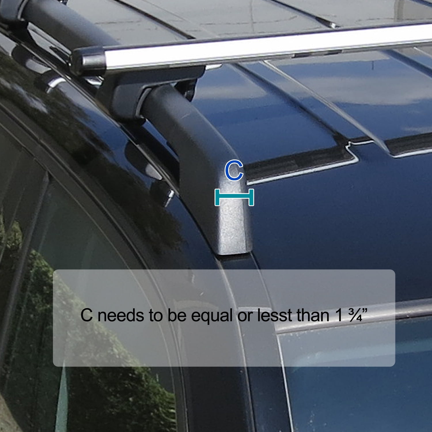 Spec-D Tuning Adjustable 53" Car Top Silver Aluminum Cross Bar Roof Cargo Luggage Rack