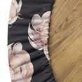 thumbnail image 5 of Ambesonne Floral Fitted Round Tablecloth, Flower Buds Roses Art Spring, 40"- 44" Diameter, Dark Purple Mauve and Blush, 5 of 5