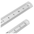thumbnail image 4 of Stainless Steel Ruler 12 Inch + 6 Inch Metal Rulers, 4 of 5