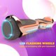 thumbnail image 2 of HOVERSTAR Hoverboard Patineta Electrica Nueva Versión-LBW17, Colores metálicos Dos Llantas Scooter de Autobalance con Bocina Bluetooth para Escuchar Musica y luz LED en Las Llantas HOVERSTAR  LBW17, 2 of 7