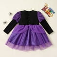 thumbnail image 4 of Xmyrz Girl'S Dresses Halloween Long Sleeve Midi Dress Role Play Performance Party Mesh Casual Dresses, 4 of 7