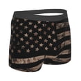 thumbnail image 3 of Kll American Flag With Desert Camouflage Men'S Cotton Boxer Briefs Underwear-Medium, 3 of 9