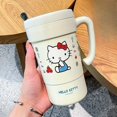 thumbnail image 1 of Insulation Cup Female Student High-value Water Cup With Straw Cute Portable Coffee Cup, 1 of 3