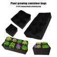 thumbnail image 2 of Naiovety Bolsa de fieltro de rejilla múltiple para plantar vegetales sin complicaciones, materiales duraderos que promueven el crecimiento y la Jardín y Patio negro 60cm*60cm*30cm, 2 of 6