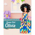 thumbnail image 2 of Muñeca negra KOOLOREZ Our Queens Olivia de 12,5 pulgadas con articulaciones móviles, 2 of 7