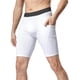 thumbnail image 3 of Ceisia Men's Compression Shorts with Side Pocket High Waist Elastic Breathable Athletic Workout Shorts Gifts, 3 of 4