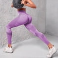 thumbnail image 5 of COMVALUE Anti Cellulite 3D Leggings Womens Butt Lifting Tummy Control Resistance Band Compression Yogo Pants 2026 (L, Purple), 5 of 5