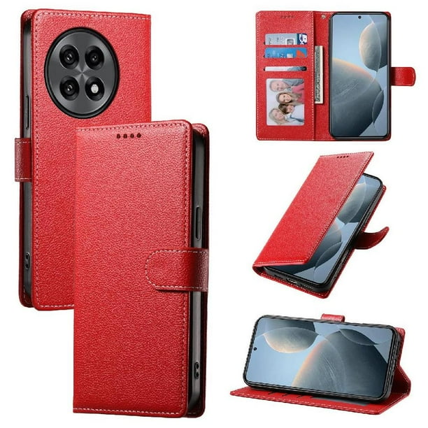 Funda para FOXDOCK OnePlus 13R– Cuero Premium, 3 ranuras para tarjetas, Protección contra impactos