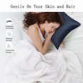 thumbnail image 2 of PiccoCasa 22 Momme Silk Pillowcase for Hair and Skin, King Navy, 2 of 7