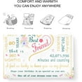 thumbnail image 4 of LHSHID Birthday Gifts Blanket Flannel Soft and Comfortable Anti static Bed Sofa Blanket 50x60in, 4 of 6