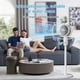 thumbnail image 3 of 38-82cm Pedestal Fan with Remote, 5 Speeds Air Cooling Oscillation Fan, Portable Floor Standing Fan for Home Office, 3 of 5