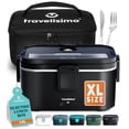 thumbnail image 1 of TRAVELISIMO Extra-Large Electric Lunch Box Food Heater 1.8L for Big Meals Heated Lunch Box for Men 100W Stainless Steel Portable Microwave 12V/24V/110V for Car/, 1 of 6