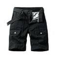 thumbnail image 2 of ZRGHAOYLQ Men's Cargo Shorts Cotton Work Shorts Multi Pocket Big and Tall Buckle Tactical Work Pants Relaxed Fit Summer Beach Short Pants, 2 of 4