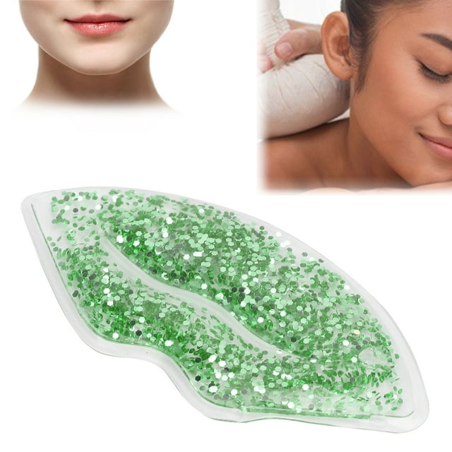 Bloc Réfrigérant pour Lèvres, Paquets de Gel en Forme de Lèvres, Compresse Chaude et Froide Réutilisable, Soulage la Douleur et Relaxe les Lèvres, pour Soin des Lèvres Cadeau pour Fille Femme