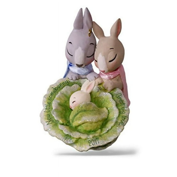Hallmark Keepsake 2017 Little Somebunny New Parents Dated Christmas Ornament