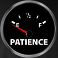 thumbnail image 3 of CafePress - Out Of Patience Fuel Gauge Long Sleeve Dark T Shir - Long Sleeve Dark T-Shirt, 3 of 4
