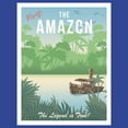 thumbnail image 2 of Junior's Jungle Cruise Visit the Amazon  Graphic Tee Royal Blue Medium, 2 of 3