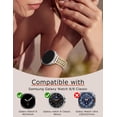 thumbnail image 6 of Wearlizer Metal Band Compatible with Samsung Galaxy Watch 9/8 40mm 44mm & Watch 8 Classic 46mm, Stainless Steel Chain Bracelet Band for Women, Dressy No Gap Adjustable Link Strap, 6 of 7