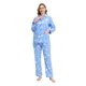 thumbnail image 2 of Apparonia Conjuntos de Pijama para Mujer Ropa de Dormir de Algodón Camisa de Manga Larga con Botones Al Frente y Pantalón Ropa de Dormir Cuello con Solapa Pijamas Conjuntos para Estar en Casa Noche S, 2 of 7