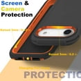 thumbnail image 3 of For Apple iPhone Air Case Shockproof Dust/Drop Proof 3 in 1 Full Body Rugged Heavy Duty Durable Cover Orange, 3 of 5