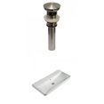 thumbnail image 1 of American Imaginations 31.89-in. W 3H8-in. Ceramic Top Set In White Color - Overflow Drain Incl. AI-30655, 1 of 8