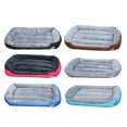 thumbnail image 5 of Harlier Rectangle Dog Bed for Medium Dogs, Cozy Washable Bed with Side Orthopedic Dog Sofa Bed, Pet Cuddler Anti-Slip Bottom, Soft Calming Sleeping Puppy Warming Puppy Bed, 17.7x15.7 Inch, 5 of 5