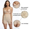 thumbnail image 5 of Lilvigor Waist Trainer for Women High Waist Tummy Control Panty Sexy Lace Butt Lifter Shapewear Slim Body Shaper Shorts Hook Black&Beige, 5 of 7