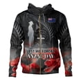 thumbnail image 4 of Sudadera con capucha con estampado gráfico en 3D maorí de helecho plateado de Nueva Zelanda, novedad en sudaderas con capucha y sudaderas, sudaderas con capucha y cremallera para hombres, abrigo tipo, 4 of 4