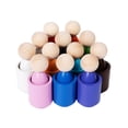thumbnail image 3 of Juego de clasificador de madera, tazas, juguete Montessori, juguetes sensoriales, clasificación de colores y de muñecas de madera en, 3 of 9