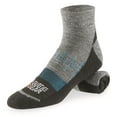 thumbnail image 2 of Guide Gear Women's Midweight Cushion Quarter Crew Socks, 3 Pairs Gray/Teal MEDIUM, 2 of 2