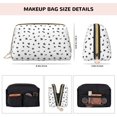 thumbnail image 2 of Math sign Print hilarious Makeup Bag, Large Capacity Travel Cosmetic Bag for Women Girls- Travel Toiletry Bag Leather Portable Waterproof Makeup Case Organizer with Handle, 2 of 4