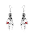 thumbnail image 4 of Collier Squelettes pour Halloween, Ensemble de Bijoux Squelette Main Araignée Punk Exagéré, 4 of 9