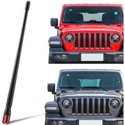 Docarbonfi Compatible with Jeep Wrangler Antenna JK JL JKU JLU Rubicon Gladiator (2002-2007) Flexible Rubber Carbon