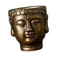 thumbnail image 3 of Maceta con cabeza de Buda, contenedor de plantas, bonsái, adorno creativo, decoración, florero, macetero para interior, escritorio, oficina y exterior Bronce, 3 of 8