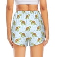 thumbnail image 2 of Lsque Cartoon Sea Turtle Printed Women's Running Shorts with Liner Pockets,Elastic Quick Dry Workout Athletic Gym Yoga Shorts,Womens High Waist Shorts-X-Large, 2 of 9