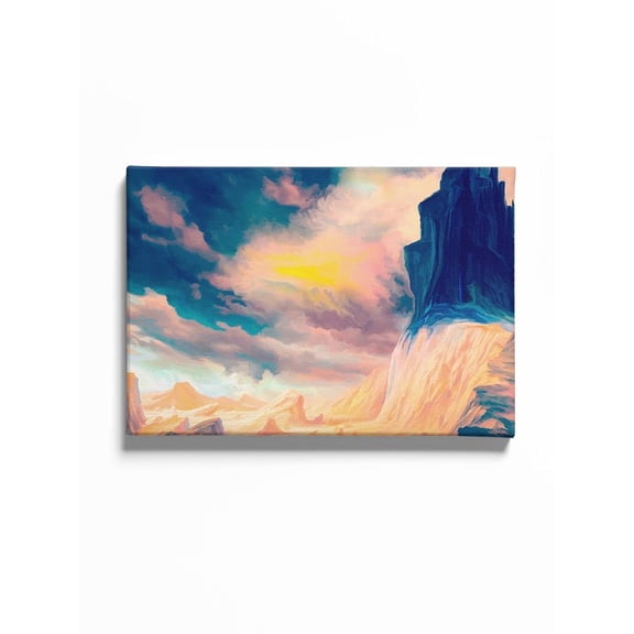 Rocky Mountain With Clouds 20x30 Canvas -Image by Shutterstock,
