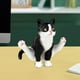 thumbnail image 1 of Figuras de gatos perfke figuras de animales pequeños para decoración del hogar Cumpleaños Gi Negro Juguetes de gato de simulación, 1 of 9