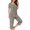 Dark Gray, variant on Uaswgudfs 2 Pack Womens Pajama Sets Short Sleeve Henley Crew Neck Top with Long pants Soft Comfy Loungewear Sleepwear