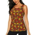 thumbnail image 2 of Picia Fall Leaves Pattern Women's Workout Tank Top,Breathable Activewear,Slim Fit Athletic Top,Versatile Workout Moisture-wicking top-X-Large, 2 of 9