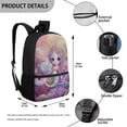 thumbnail image 4 of Uorisanigo Kids Backpack 17 Inch School Bag Backpack for Girls Boys, Cute Mermaid Scale Large Capacity Casual Basic Bookbag with Adjustable Padded Straps for School, Travel & Sports, 4 of 6