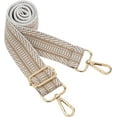 thumbnail image 1 of LAICAIW Grand Bandoulière, Sangle de Sac à Main Réglable Style Guitare avec Boucle Dorée Remplacement Tissé pour Sacs à Main (3,8 cm) Couleur3, 1 of 5