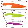 thumbnail image 6 of 6Pcs Plastic Kitchen Knife Set, Nylon Kitchen Knives for Kids, Safe Colorful Plastic Cooking Knives for Baking, Fruit, Bread, Cake, Lettuce Knife, 6 of 6
