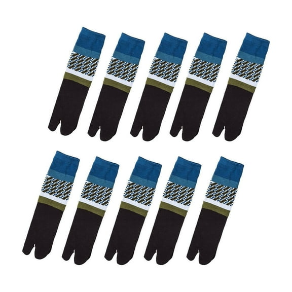AUQ 10Pair Tabi Socks,Cotton No Show Socks Womens,No Show Socks Men,Coffe
