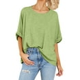 thumbnail image 2 of Sherrylily Women Tops Oversized T-Shirt Short Sleeve Loose Casual Shirts Summer Tee S-2XL, 2 of 6