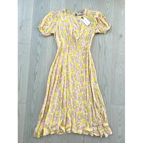 Faithfull The Brand FF1503 Beline Midi Dress Ida Floral Print ( 4 )