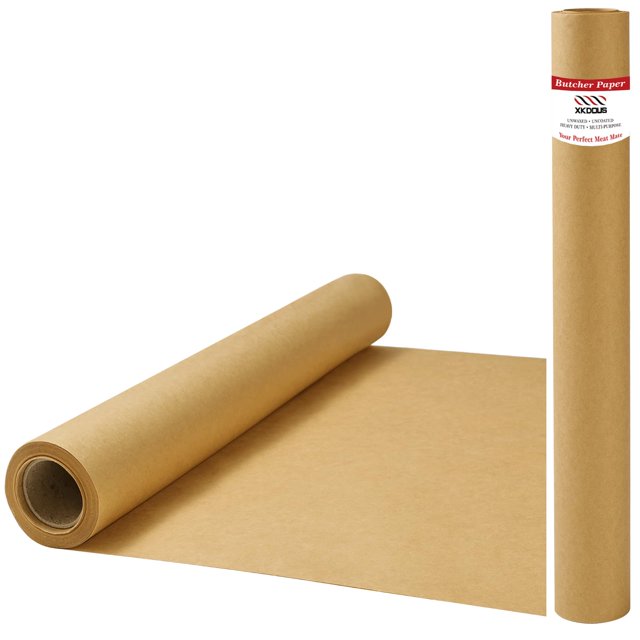 Rollo de papel butcher XKDOUS 44 cm x 9 m, papel marrón para ahumar