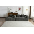 thumbnail image 2 of Cloud Couch, 106" Modern L-Shaped Sectional Sofa with Corduroy Upholstery & Double Foam, No Assembly Required, Free Combination, 2 of 5