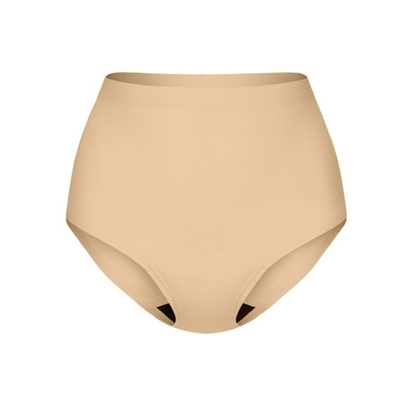 Ropa interior KNIX Super a prueba de fugas, de gran altura, período XS, arena cálida