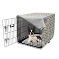 thumbnail image 5 of Jurassic Dog Crate Cover, Dinosaur Archaeological Historical Monster Wild Creature Cartoon Print, Easy to Use Pet Kennel Cover Small Dogs Puppies Kittens, 7 Sizes, Multicolor, by Ambesonne, 5 of 6